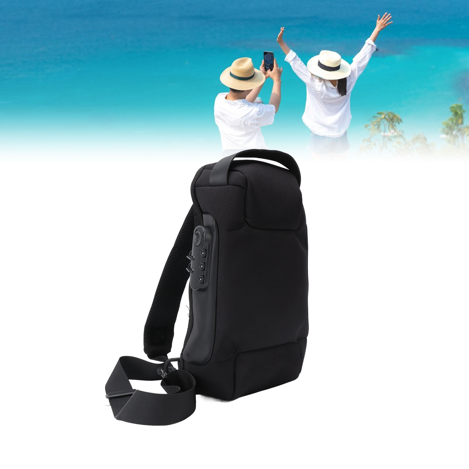 Sling Backpack Shoulder - Mochila de hombro de tela Oxford