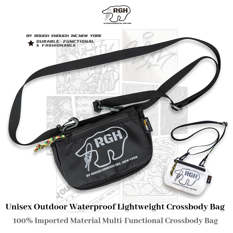 Sling Backpack Shoulder - Bolso bandolera pequeño de lona impermeable