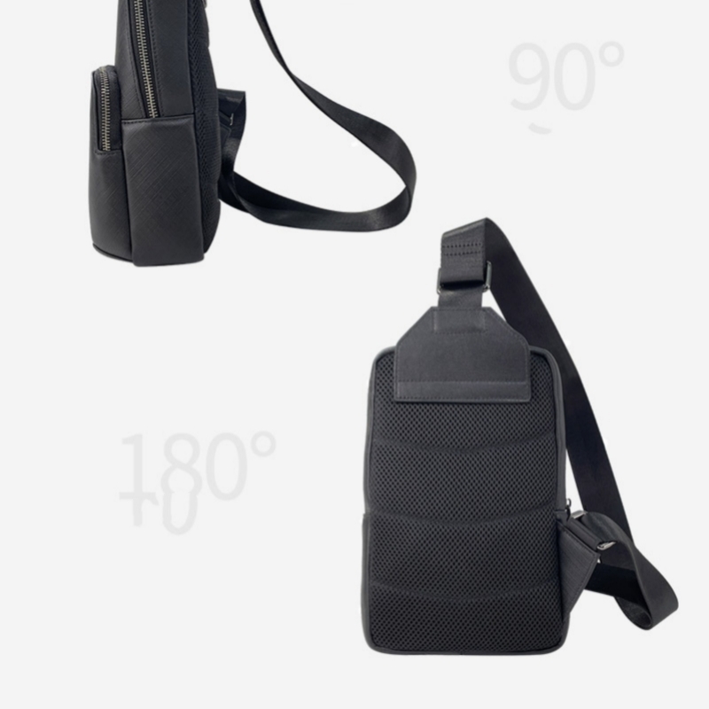 Bolso de pecho de cuero Real p - Leather Backpack Vintage reseña y precio
