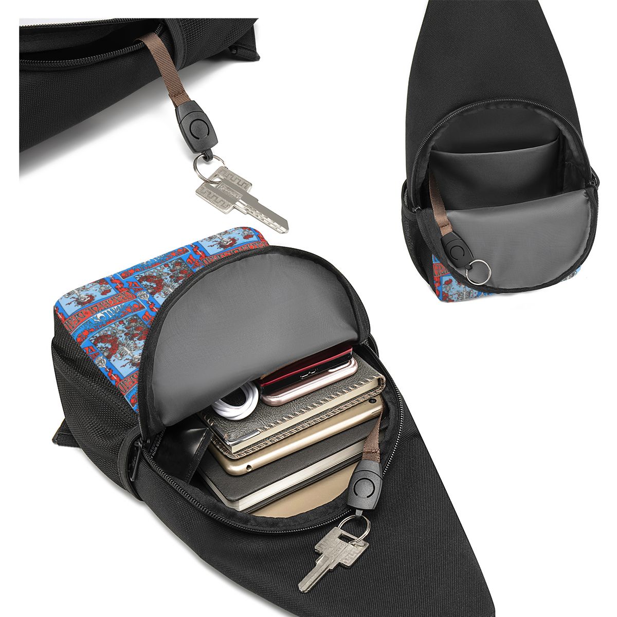 Bolso de pecho Grateful Dead R - Sling Backpack Shoulder reseña y precio