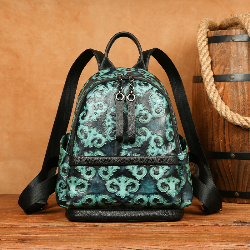 Johnature, mochila Retro de cu - Leather Backpack Vintage reseña y precio