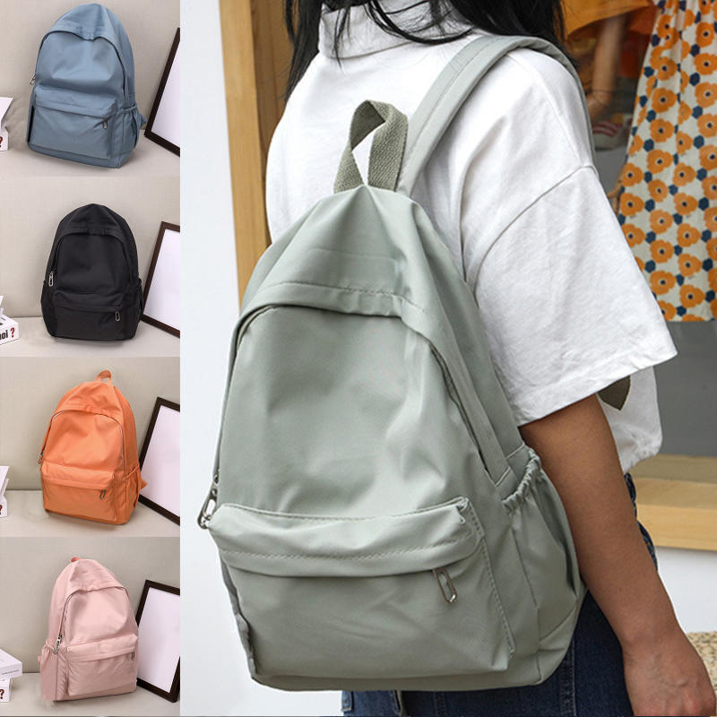 Mochila informal de color liso - Fashion Backpack Women reseña y precio