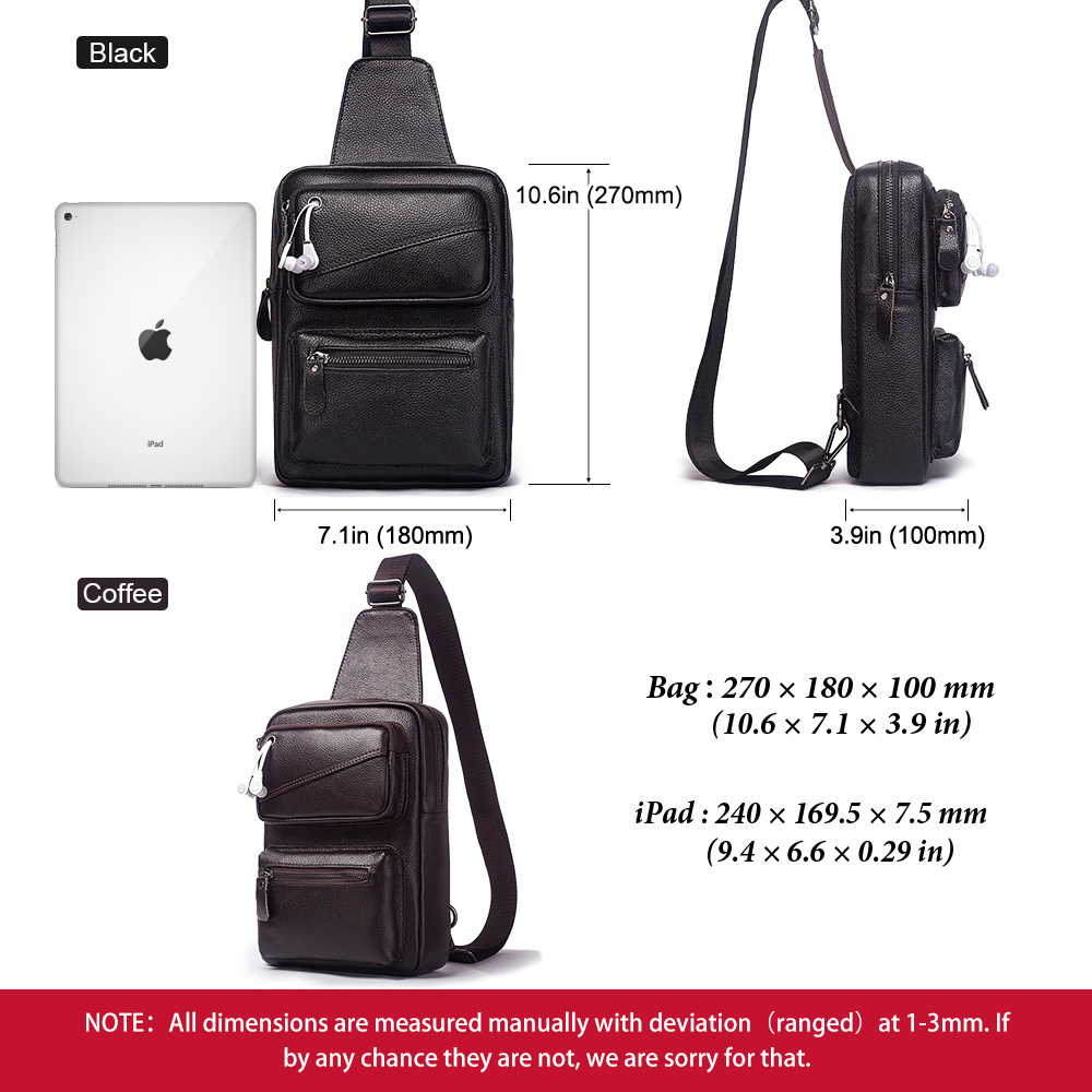 Bolso de pecho multifunción de - Leather Backpack Vintage reseña y precio
