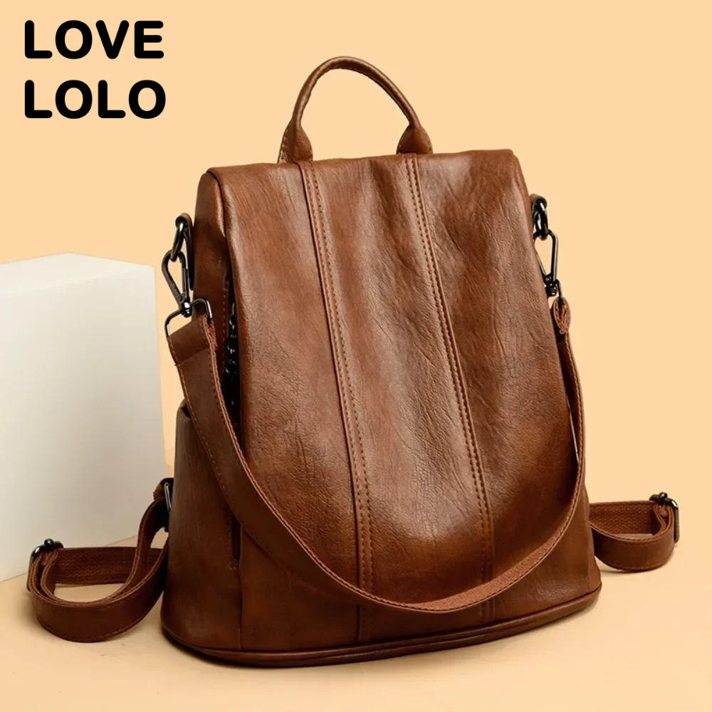NUEVA Mochila Antirrobo para P - Leather Backpack Vintage reseña y precio