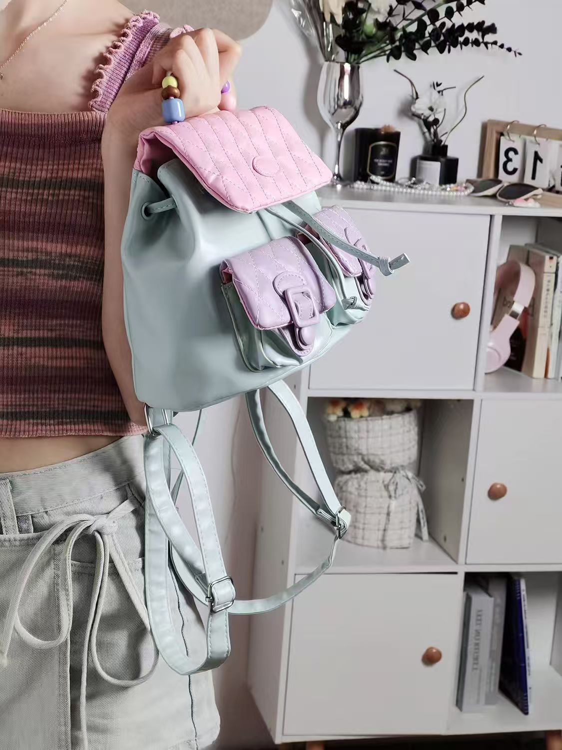 JIAERDI dulce lindo Y2k Mochil - Leather Backpack Vintage reseña y precio